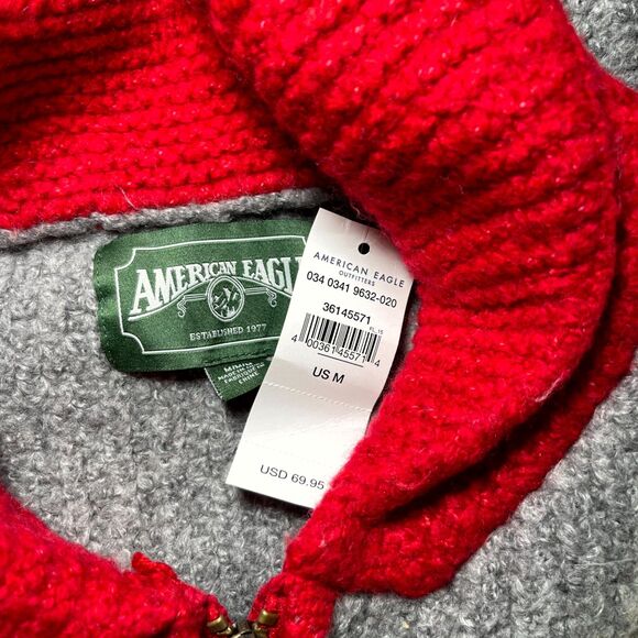 NWT AE American Eagle Outfitters Women's Size M Varsity Knit Jacket‎ Sweater - Picture 2 of 9